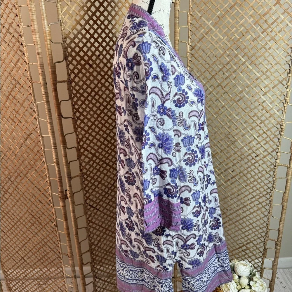 Zara Purple Cotton Tunic - Picture 11 of 11